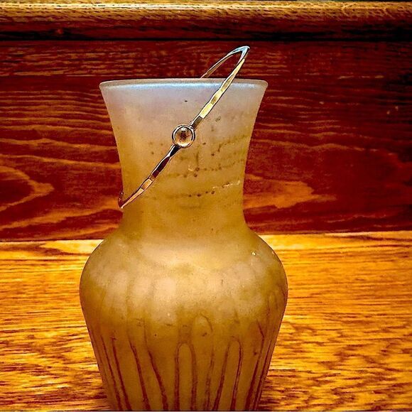 Vintage Rebecca Norman Pink Tourmaline Sterling Silver Bangle Bracelet - Picture 3 of 13